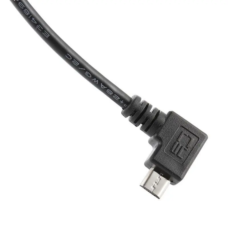 Фото Левый угловой 90D Micro-USB OTG к стандарту USB B Тип принтер сканер HD кабель DG №4