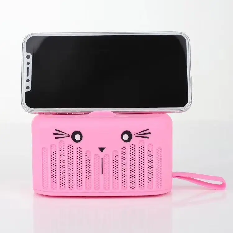 Мини кошка Bluetooth динамик Портативный мультфильм открытый музыкальный плеер Stero