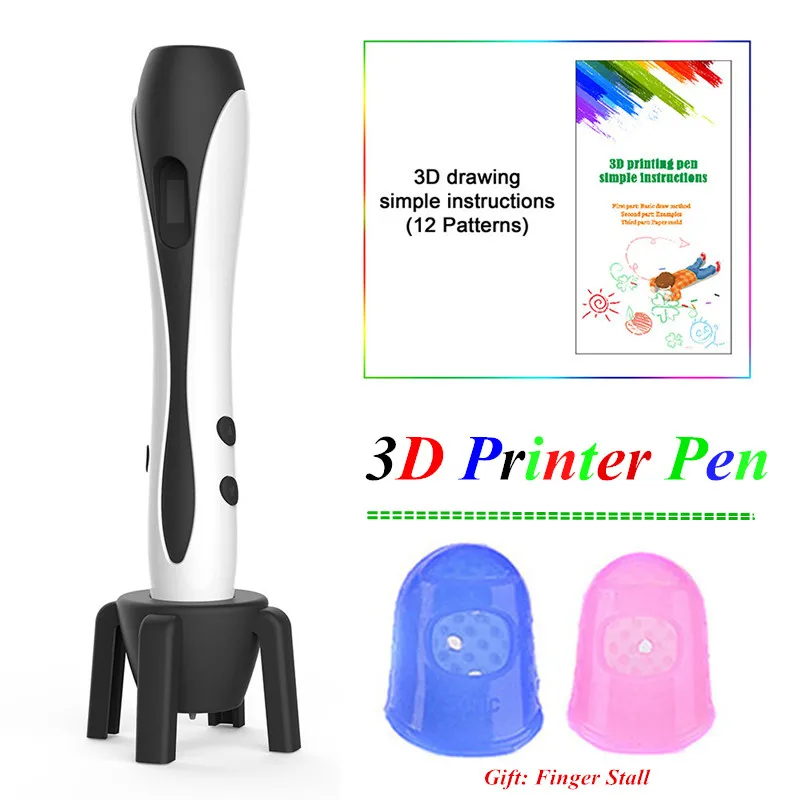 Оригинальный 3D печать Ручка рисунок принтер ручка может добавить 50 м ABS/PLA нити best