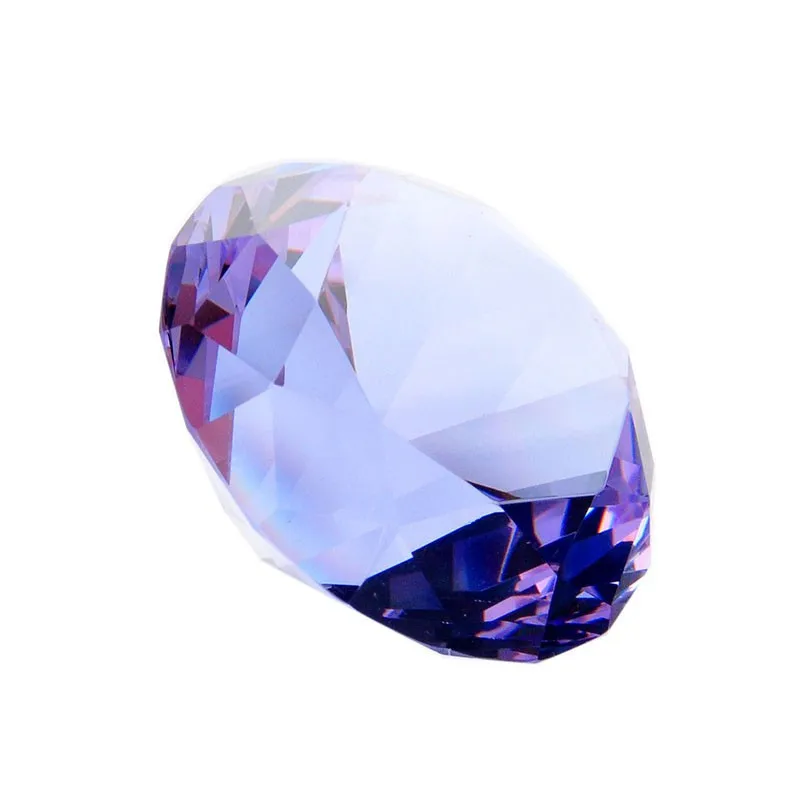 100 мм красный кристалл кварца Стекло алмаза пресс-папье фэншуй для Домашний Декор