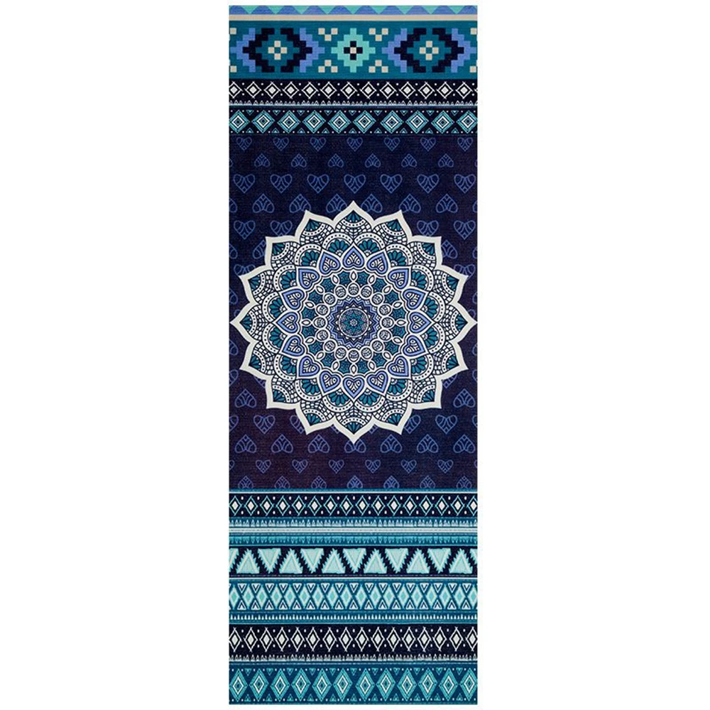 Натуральный ПВХ коврик для йоги Chastep Нескользящий Впитывающий пот 183*61 см * 6 мм