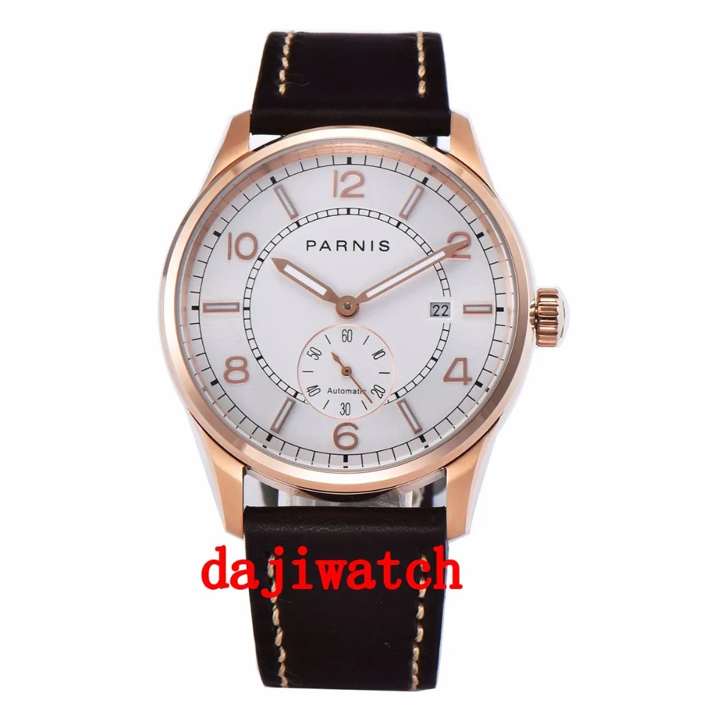 Новые механические Автоматические Мужские часы из розового золота с черным