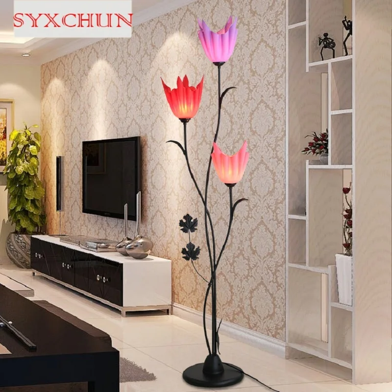 American modern flower shape acrylic shade coffee table living room bedroom clothing store fashion LED floor lamp | Лампы и освещение