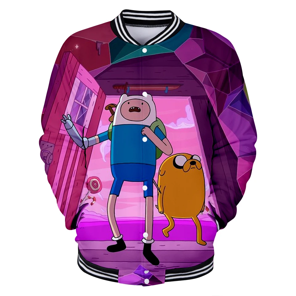 Lucky Friday Adventure Time Повседневный 3D свитшот в мужских толстовках бейсбольная форма