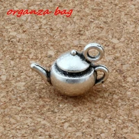 hot 10pcs zinc alloy 3d tea pot charms pendant 17 5x13mm diy jewelry a 138