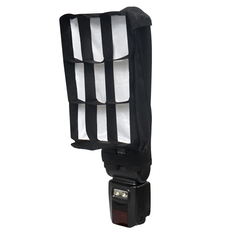 Universal Multifunction Foldable Flash Reflector Snoot Diffuser Softbox + Honeycomb Grid for Canon Nikon Sony Yongnuo Pentax | Электроника