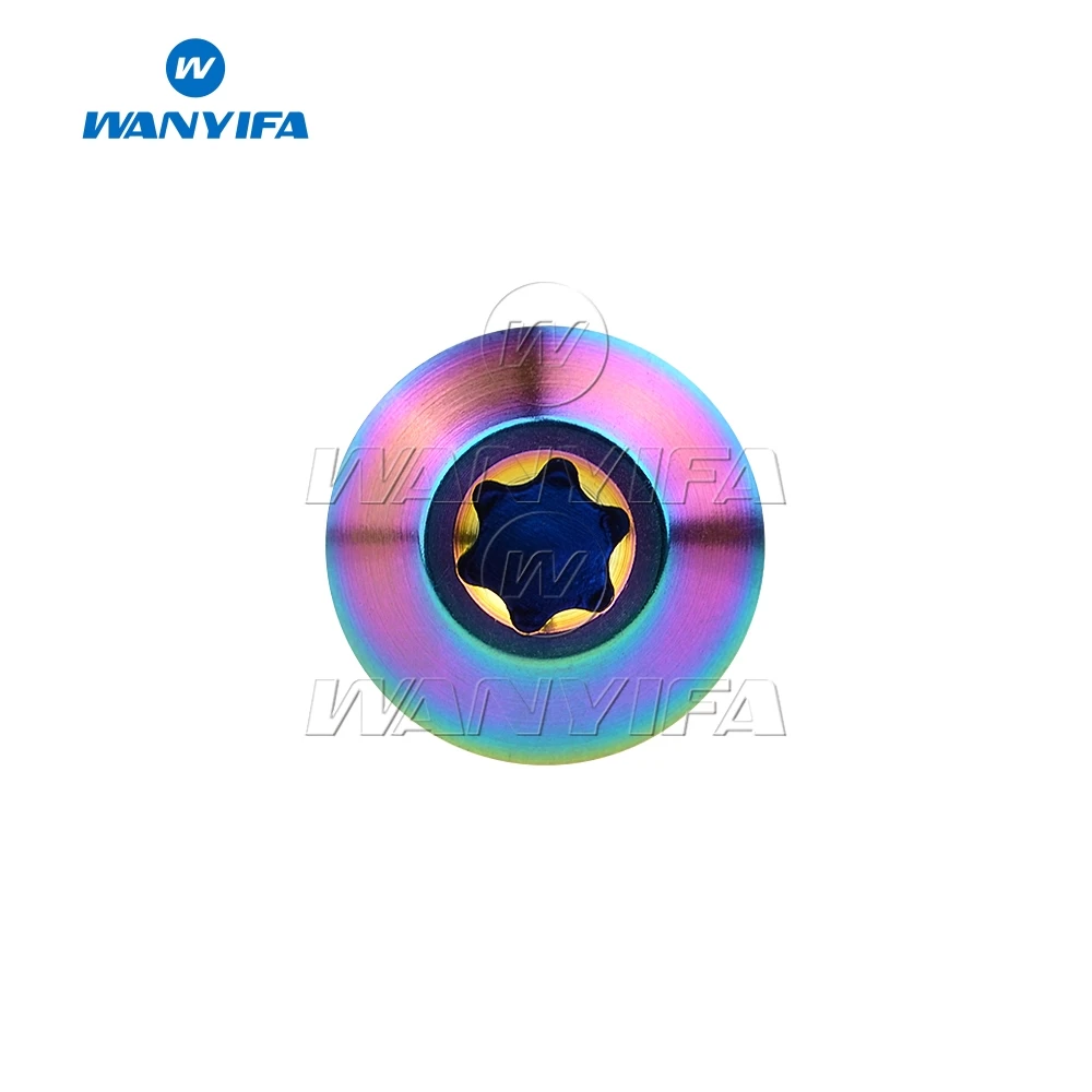 Титановый болт Wanyifa Ti M6x12 15 16 20 мм винты с винтовой звездообразной головкой для