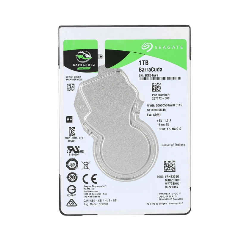 Внутренний жесткий диск Seagate 2 5 дюйма ТБ SATA 6 128 Мб кэш памяти 7 мм 5400 об/мин HDD для