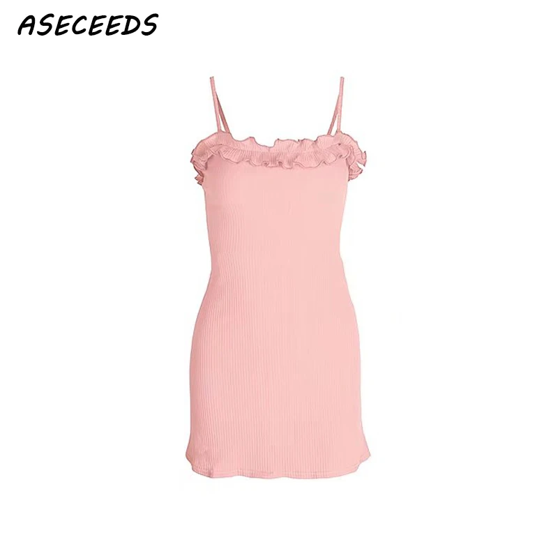 2018 корейский хлопок chic Пляжное Платье vestidos Элегантный спинки оборками платье с