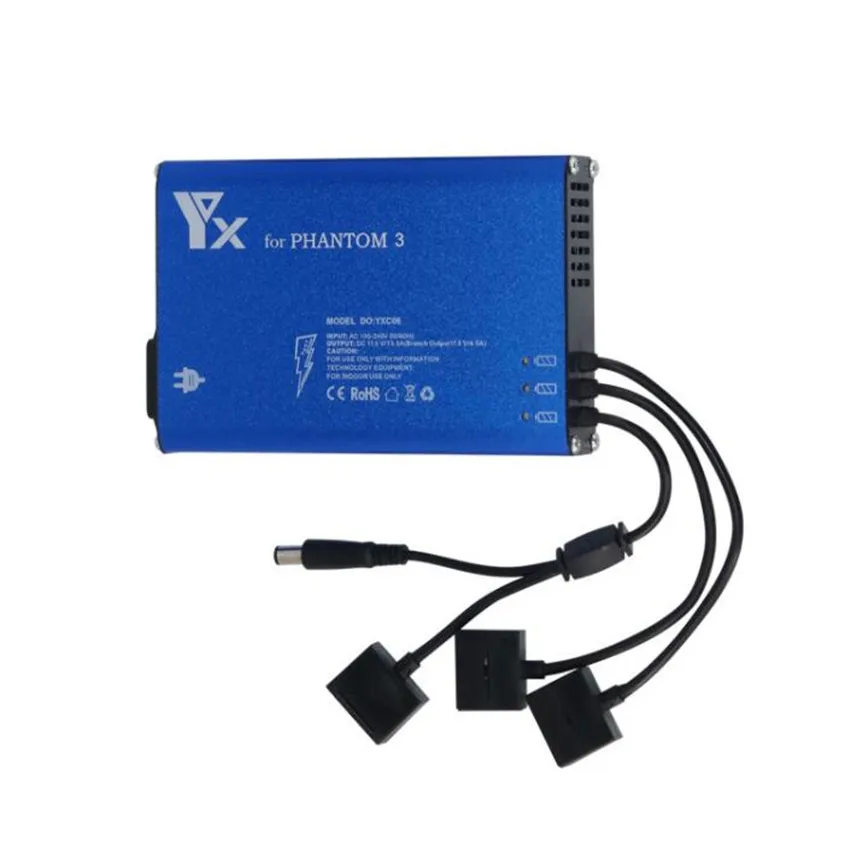 Зарядное устройство 4 в 1 с алюминиевым корпусом для DJI Phantom 3 зарядное Adv 3P 3S