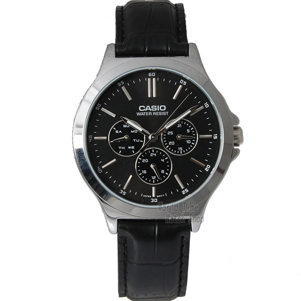 MTPV300L1A-1 Часы Casio мужские наручные часы лучший бренд класса люкс комплект кварцевые Светящиеся часы 50 м Водонепроницаемые мужские часы Спортивные военные часы Бизнес Классические мужские часы relogio masculino reloj hombre - Цвет: MTPV300L1A-1