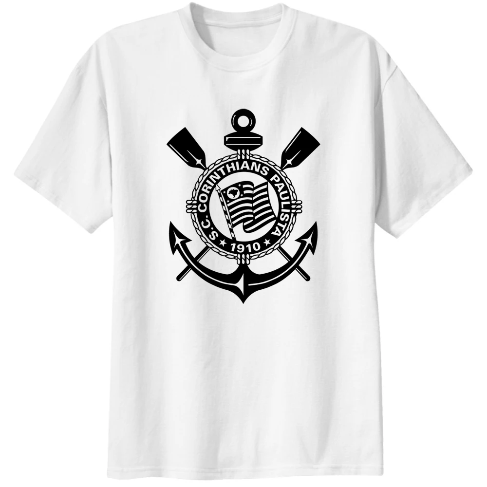 Мужская футболка Коринтианс Camisa бразильские Паулиста (SP) тимао этерина пайксао