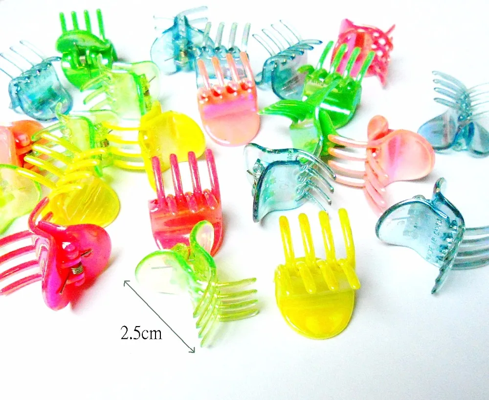 

144 pc Mini Hair Clips Carnival Girls Dressup Kids Birthday Party Favor Novelty Prize Gift Pinata Bag Filler Favour Loot Vending