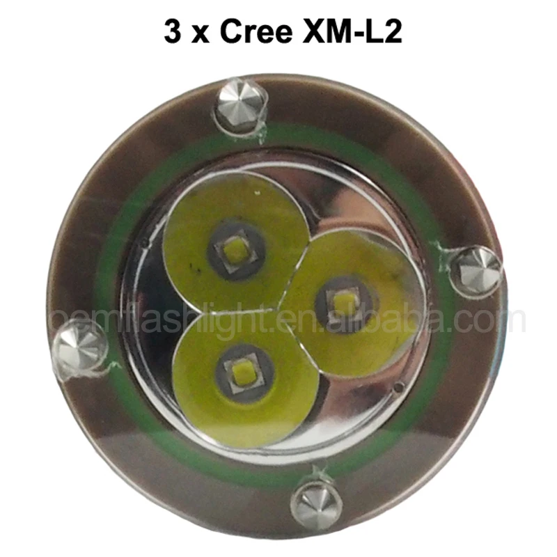 TrustFire TR DF002 3 x Cree XM L2 1300 люмен 2 режимный светодиодный фонарик для дайвинга