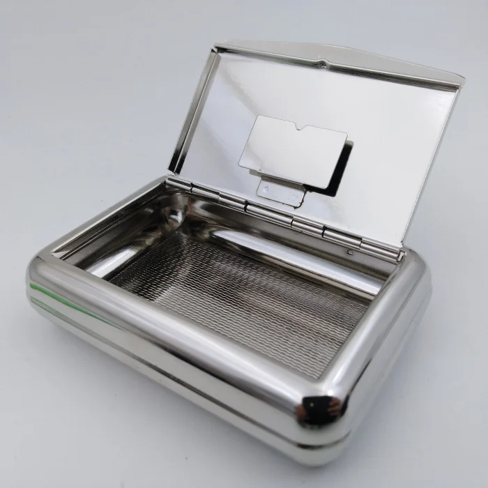 Новинка 1 шт. Олова с бумажным держателем металлический контейнер классически