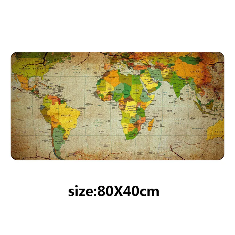 NO.9 SIANCS 80x40 см большой коврик для мыши с картой мира большой Настольный коврик для клавиатуры коврик для мыши игровой геймер игровой коврик для компьютера подарки - Цвет: NO.9