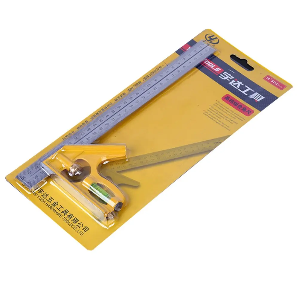 300mm Measuring Instrument Combination Angle Rule Professional Woodworking Tools Stainless Steel Protractor Multifunctional | Инструменты