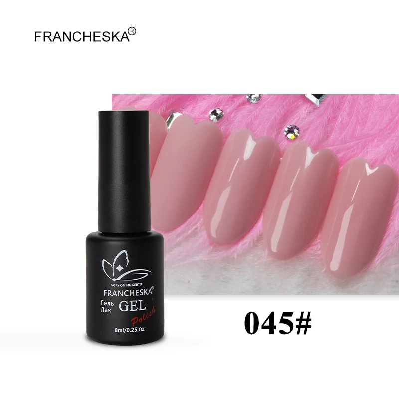 8ml UV gel 045 Francheska 15 мл грунтовка для ногтей воздушная Сухая вода натуральная грунтовка основа грунтовка гель инструменты для дизайна ногтей Акриловые наконечники 8 мл Акция УФ-гель для ногтей - Цвет: 8ml UV gel 045