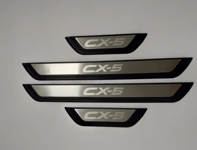 Для Mazda CX 5 Cx5 2018 2017 Накладка на порог желанная педаль из нержавеющей стали