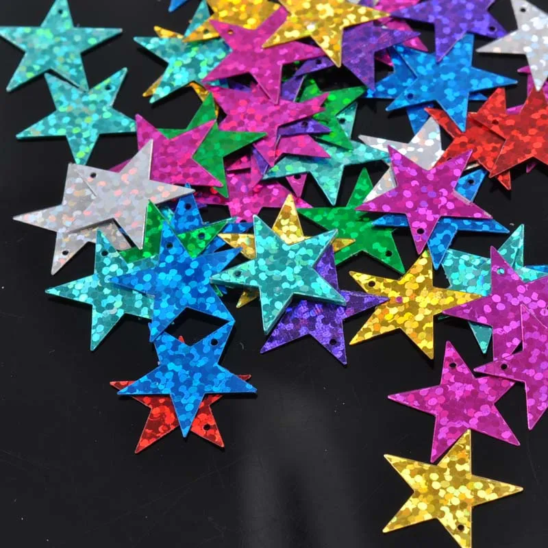 10 г рождественские маленькие звездочки лазерные блестки для рукоделия и пайетки
