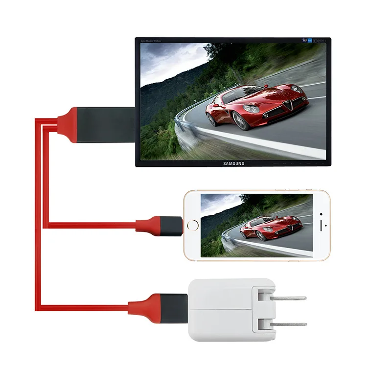2 м Модернизированная версия PLUG AND PLAY USB Light ning на HDMI адаптер Цифровой AV для iPhone 7/6/5