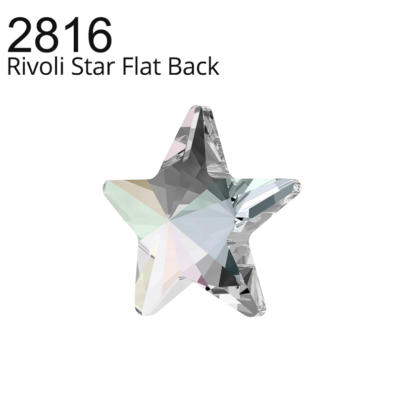 1 шт. оригинальные кристаллы Swarovski 2816 Rivoli Star плоские бусины для женщин ногтевого