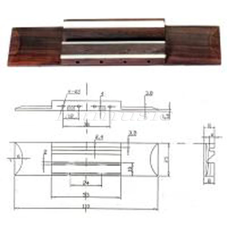 4-струнное гитарное укулеле мост с костяным седлом палисандр 110x25x8 мм | Спорт и