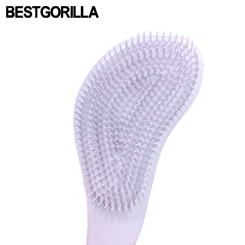 BESTGORILLA популярный и практичный массаж Клубок Расческа Щетка для волос профессиональная расческа анти-Статический белый Ангел крылья расческа