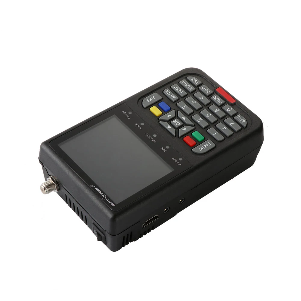 Satxtrem черный V8 Finder DVB-S2 цифровой спутниковый искатель высокой четкости MPEG-4 DVB S2 спутниковый измеритель полный 1080P FTA Sat Finder