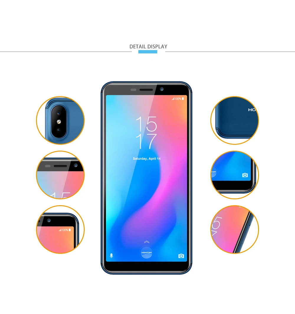 Флэш продажи HOMTOM C2 4G LTE Android 8 1 мобильный телефон 5 дюйма MT6739 4 ядра 2 Гб Оперативная