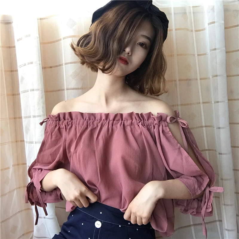 4 цвета Mihoshop Ulzzang Корейская женская модная одежда летняя сексуальная милая