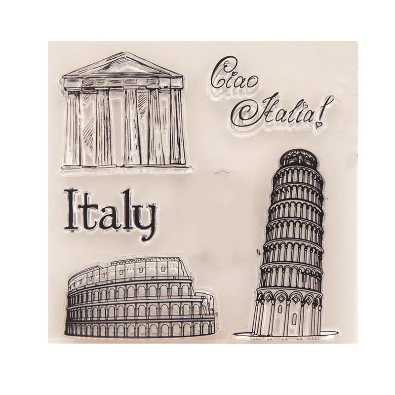 Итальянский итальянский Римский прозрачный силиконовый штамп для печати DIY - Фото №1