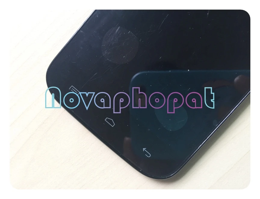 Черный ЖК дисплей Novaphopat для Micromax Canvas Turbo Mini A200 сенсорный экран датчик дигитайзер с