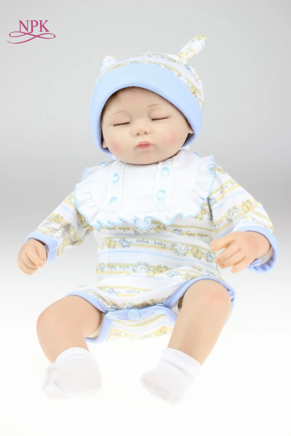 NPK Очаровательная Спящая девочка малыш bebe живая кукла 18 дюймов reborn детские куклы