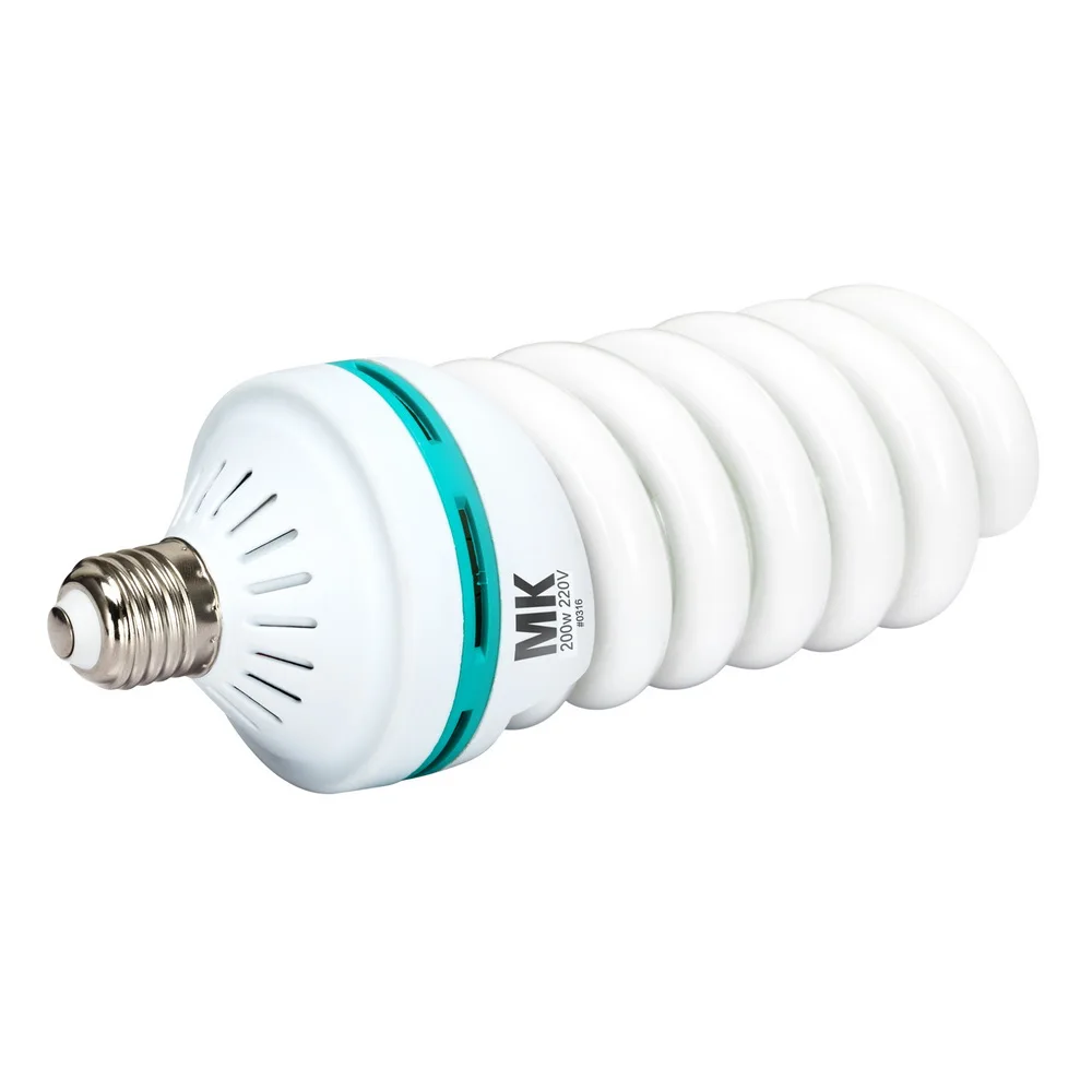 200W 5500K E27 220V лампа CFL для фотографического софтбокс студийного освещения