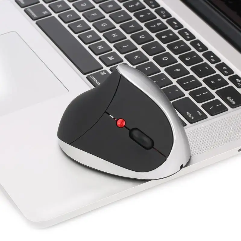 X10 2 4 ГГц Беспроводная перезаряжаемая USB Вертикальная мышь 3 передачи 2400 dpi