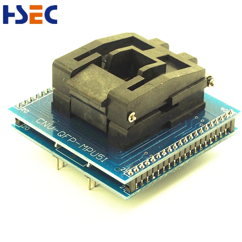 Адаптер QFP44/LQFP44/TQFP44 к DIP40 адаптер для фотоаппарата 51MCU AT89S51/52 золотое покрытие