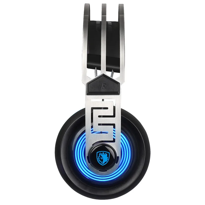 SADES A7 USB 7 1 Игровые наушники Игры С микрофоном Mic светодиодный для компьютера