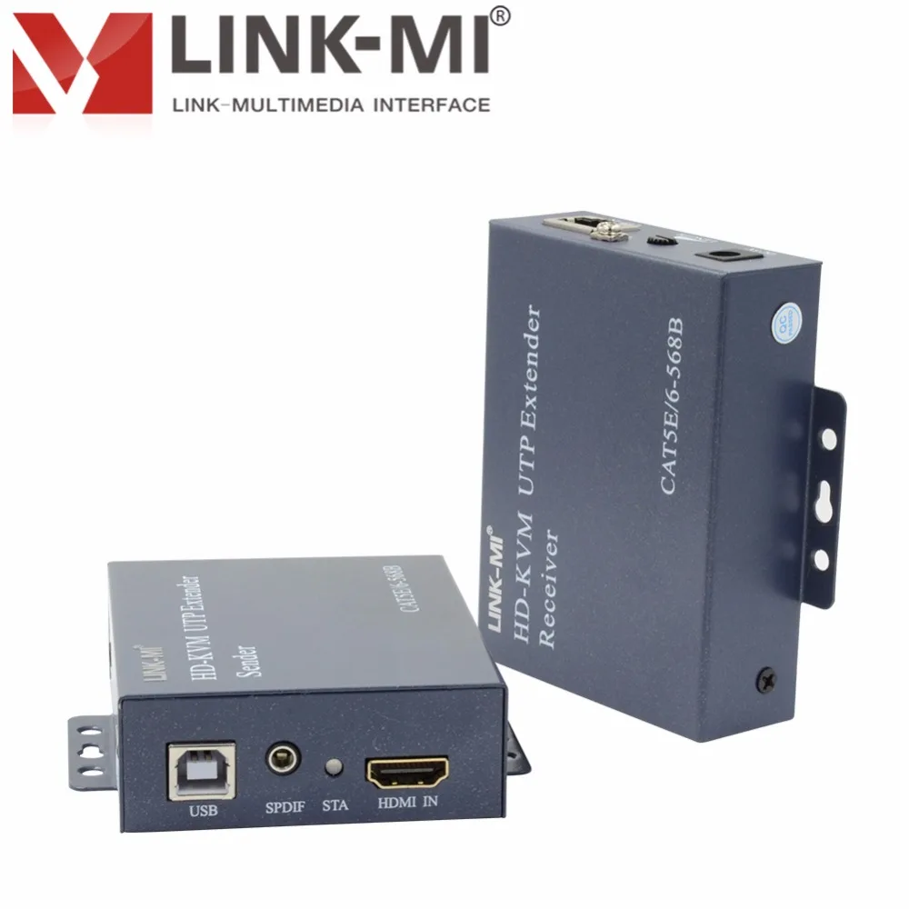 LINK-MI 100 м USB KVM HDMI удлинитель через один Cat5E/6 utp кабель 3D 1920x1080 @ 60 Гц | Электроника