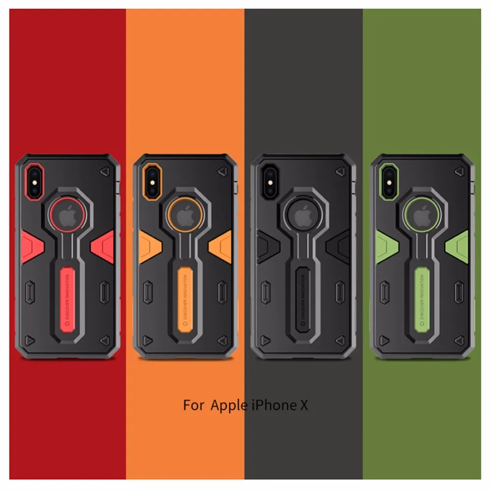 Фирменные чехлы для телефонов Nillkin для iPhone X Defender 2 Neo Hybrid, Жесткая Броня, тонкие Чехлы для iPhone X, чехлы для телефонов, чехлы для телефонов, сумка для ПК