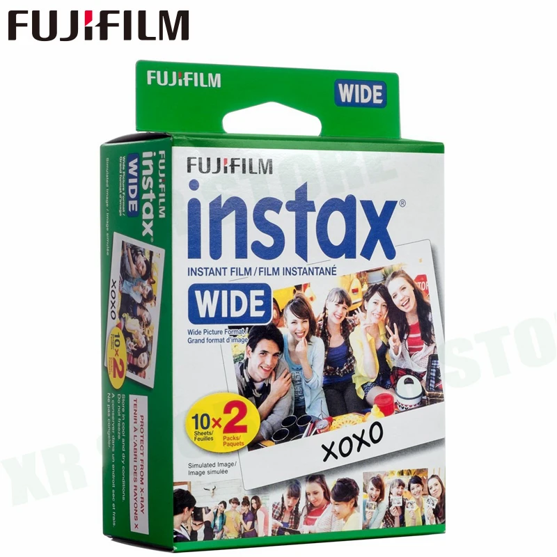 10-100 пленок Fujifilm Instax Wide Instant White Edge монохромные пленки для камеры Fuji 100 200 210 300 500AF