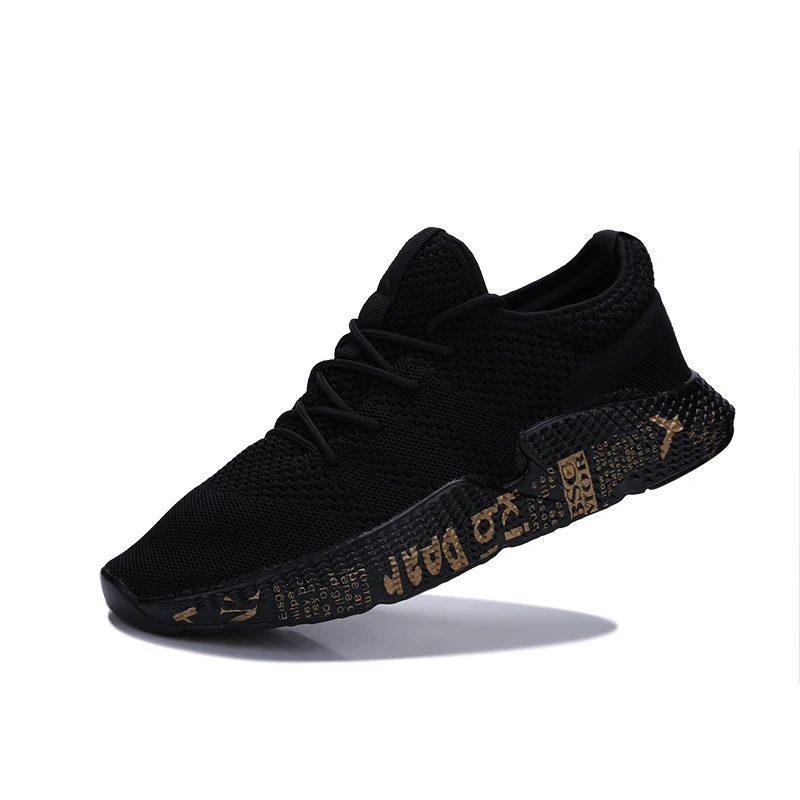

Fashion Footwear Men Sneakers Flying Woven Mesh Shoes Slip-on Walking Shoes Casual Male Sneakers Breathable Men Shoes 2018 new
