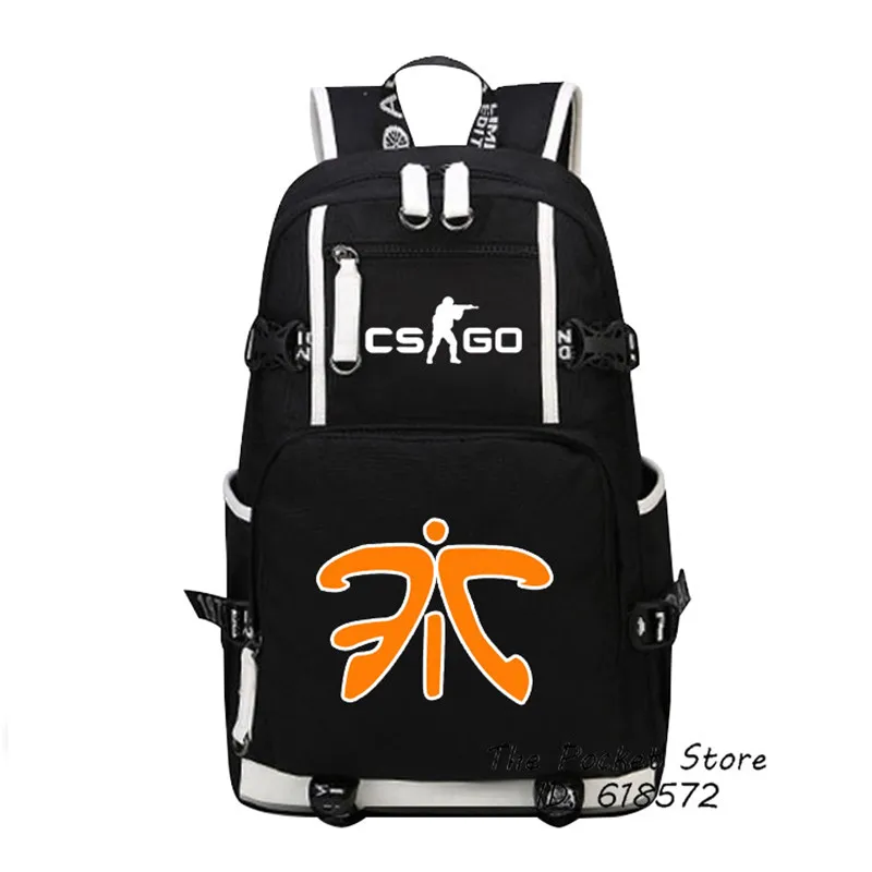 Высококачественный рюкзак Virtus. pro Team Fnatic DOTA 2 CS CSGO с принтом, мужские дорожные сумки, холщовые школьные сумки Оксфорд, рюкзак для ноутбука
