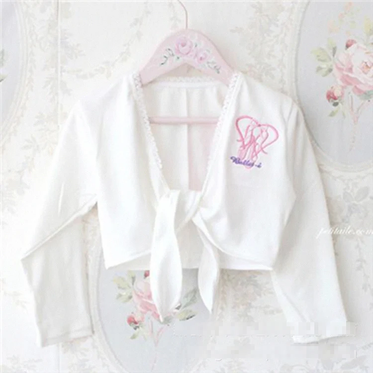 Топ балетный для девочек на осень и зиму топ перекрестный кардиган танцев