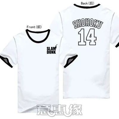 18 Новая футболка SLAM DUNK летняя аниме slamdank Sakuragi Hanamichi Rukawa Kaede футболки игровой тематики мужские свободные футболки с коротким рукавом - Цвет: 18