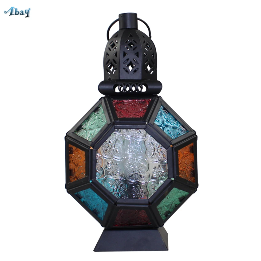Mediterranean Retro Glass Table Lamps Cafe Library Industrial Restaurant Living Room Study Bar Tiffany Night Light Deco Fixtures | Лампы и