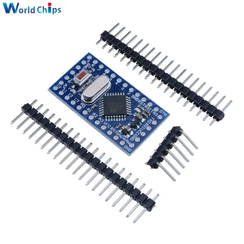 10 шт. Pro Mini atmega328 328 ATMEGA328P 5 в 16 МГц модуль для Arduino Nano с кристаллическими