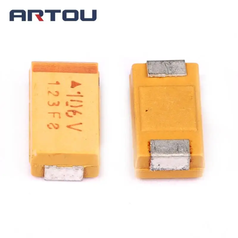 20 шт D 35 мкФ 106 7343 SMD Танталовый конденсатор | Электронные компоненты и