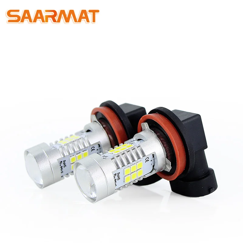 2x Led CanBus H8 H11 Противотуманные фары лампа + декодер дневная без ошибок DRL H16JP
