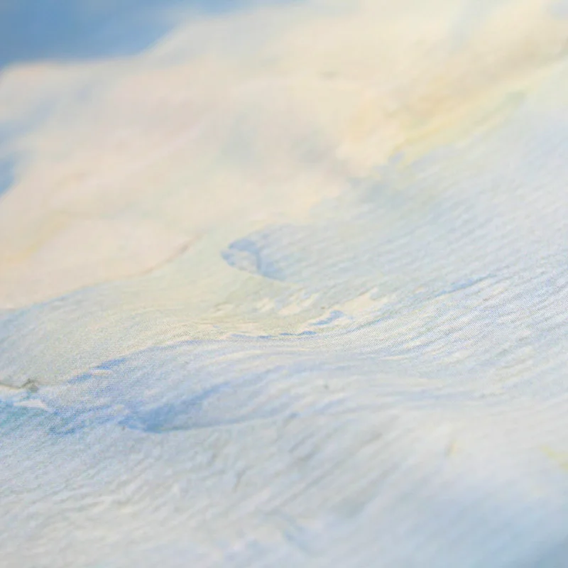 Картина маслом цветной гобелен для морского домика дорожек цветов деревьев неба